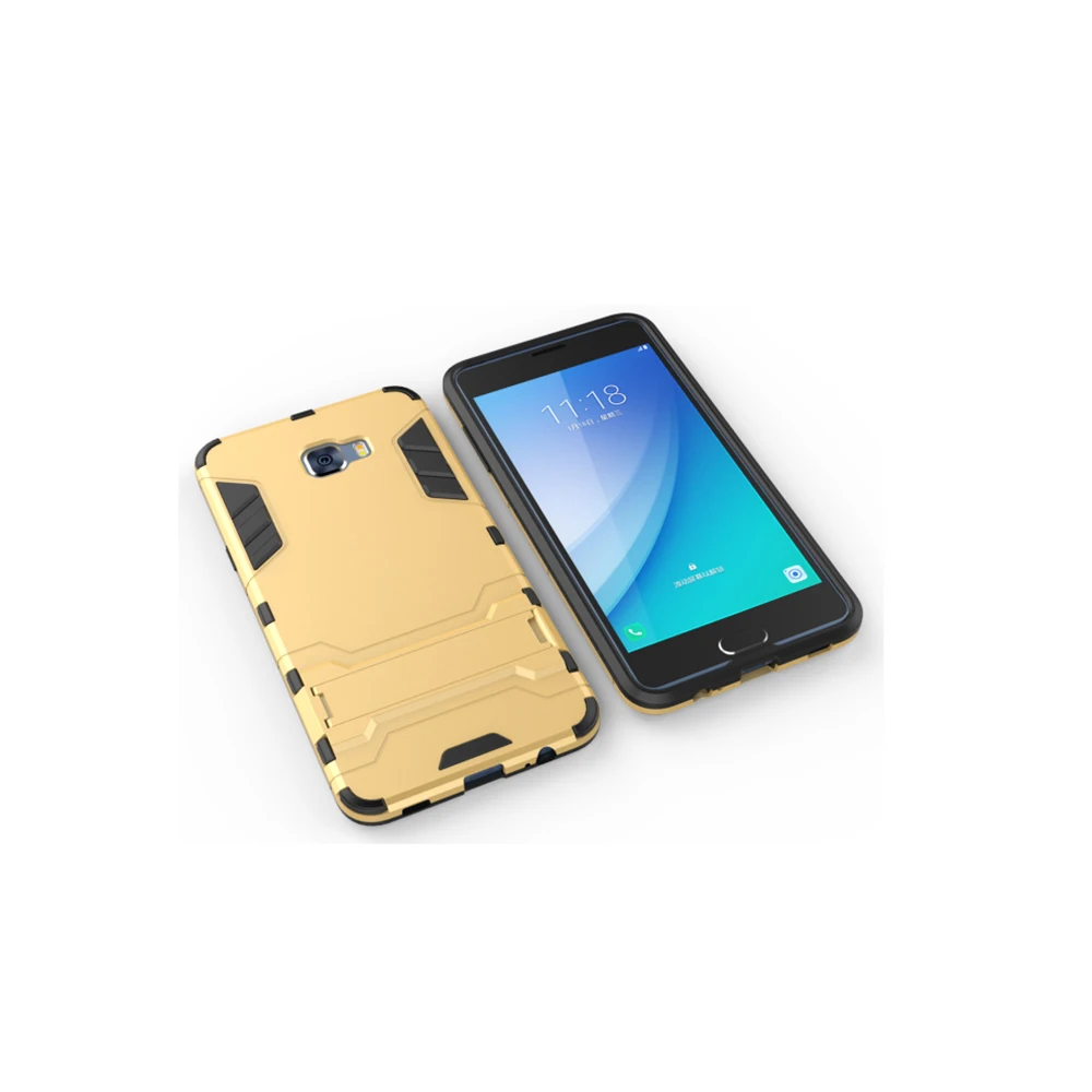HOMEBARL Гибридный Dual Heavy Duty TPU + PC Железный человек Броня 3D чехол для samsung C5 C7 про