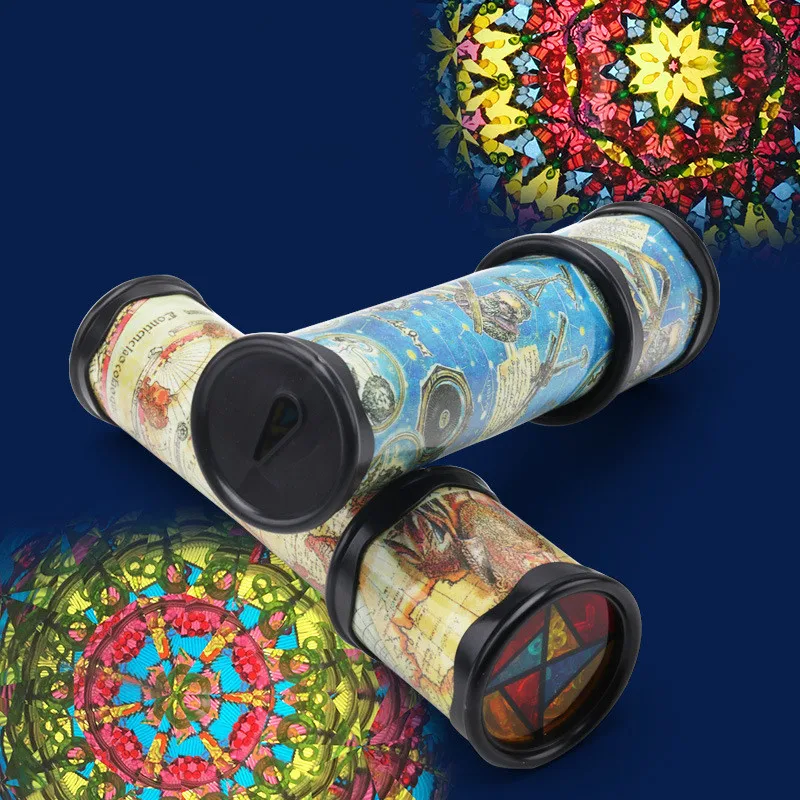 Rotary and Tensile Artascope of Size 3D Kaleidoscope Paper Card Colorful World Toys Interactive Toy Random Color | Игрушки и хобби