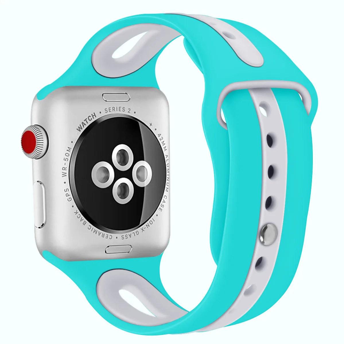 H Essidi браслет из мягкой резины ремешок для Apple Watch серии 1 2 3 4 5 Smart Band Loop 38 мм 40 мм 42 мм 44 мм ремешок для Iwatch - Цвет: H