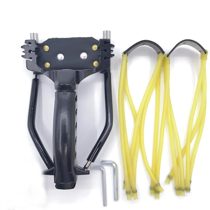 Рогатка из искусственной кожи Профессиональный тактический с резиновой лентой