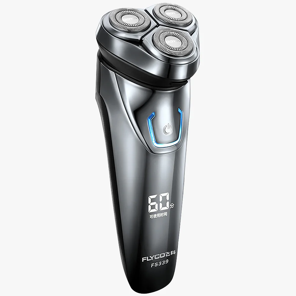 Flyco USB лампа IPX7 Водонепроницаемая 1 часовая зарядка Вращающаяся бритва для мужчин