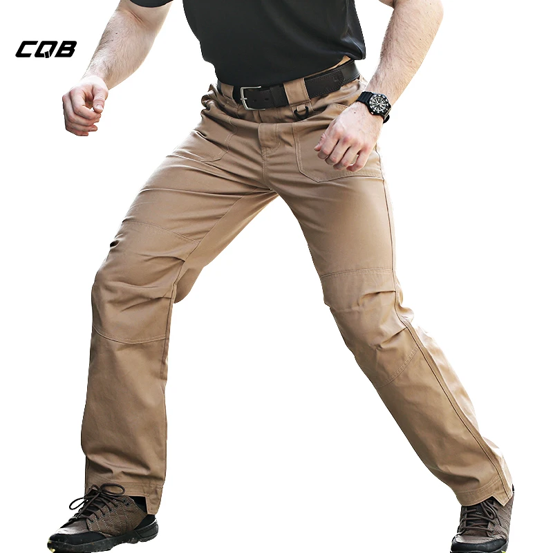 CQB Outdoor Camping Tactical Sports Men's Pants Multi Pockets for Riding Hiking Trekking Cotton Breathable Overalls Trousers|hiking pants|hiking
