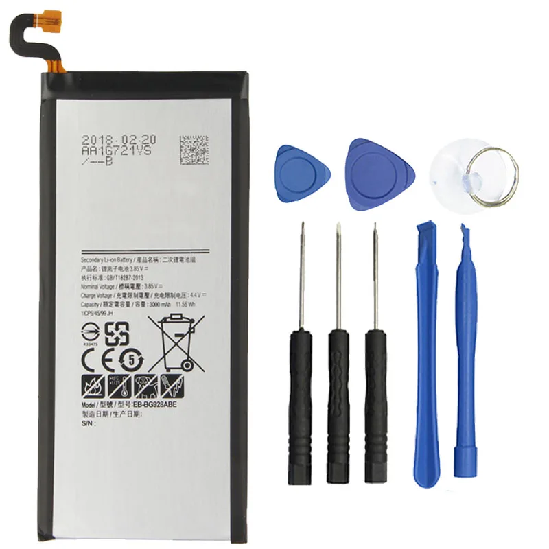 Оригинальный EB BG928ABE Батарея для samsung Galaxy S6 Edge Plus G928 G928F G928G G928T G928A G928I G928S 3000 мА/ч