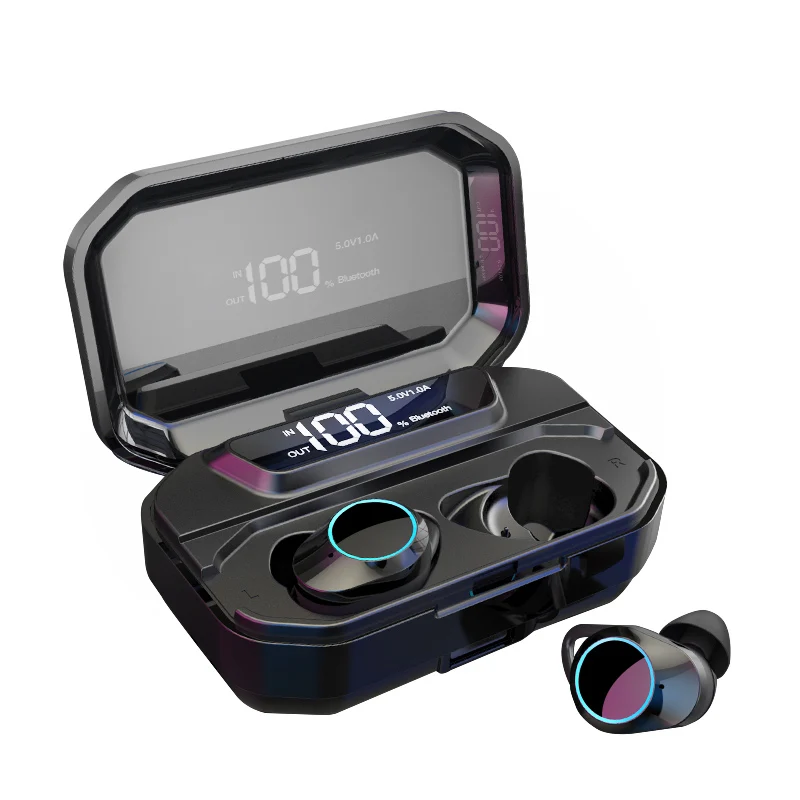 G02 CALETOP G02 TWS Bluetooth 5,0 Наушники Беспроводные стереонаушники с микрофоном IPX7 водонепроницаемый Мощный светодиодный дисплей 4000 мАч power Bank - Цвет: G02