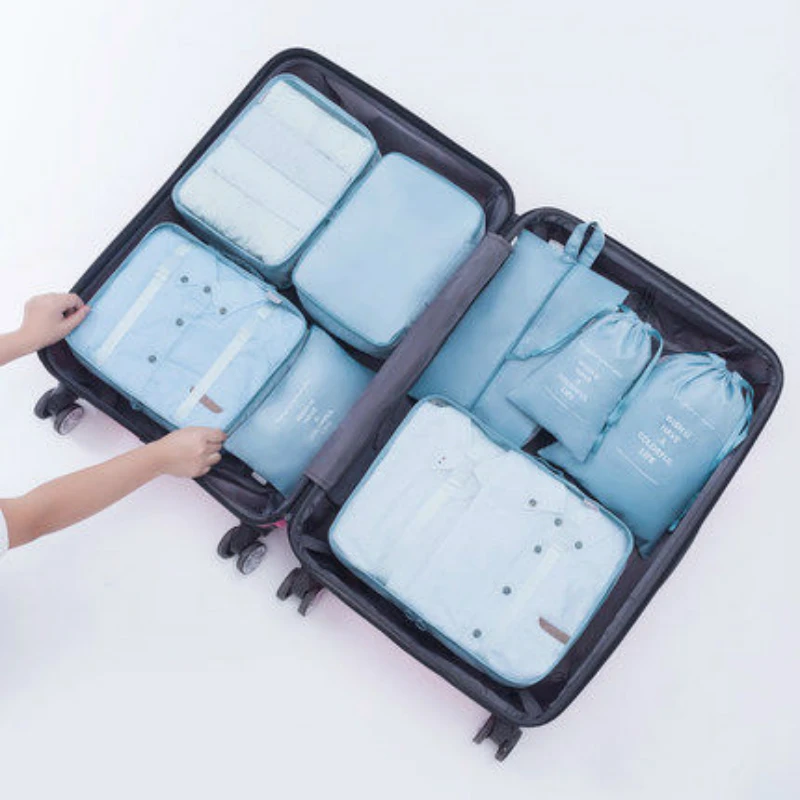 

Tourist Clothing Storage Bag Baggage Bar Shoes Classification Sort Out Set Storage Box Light and Simple Collapsible Storage Bag