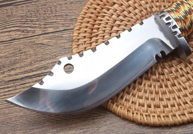 Инструменты утилита EDC OutdoorHunting Ножи деревянной ручкой фиксированным лезвием