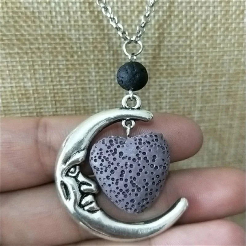 12 цветов Сердце Лава камень Арома эфирное масло диффузор ожерелье Ароматерапия