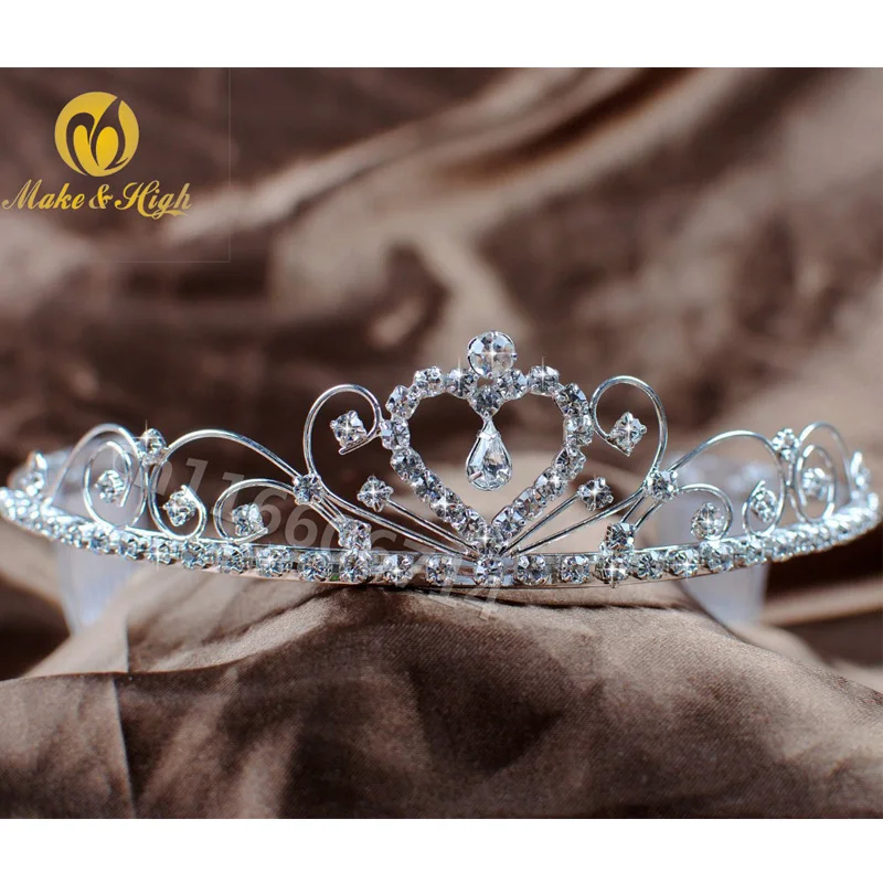 Хрустальные тиары принцессы и повязка в виде короны для девочек корона