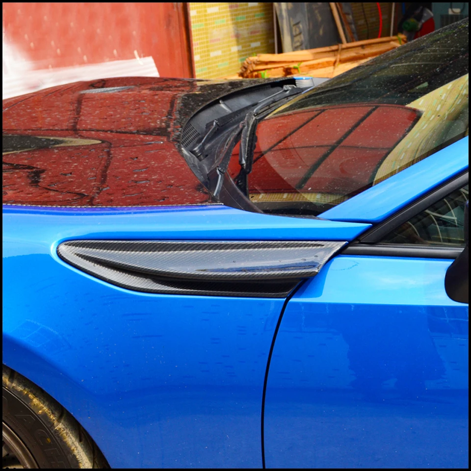 Углеродное волокно боковой спойлер для toyota 86 2012- крыло декоративного спойлера крыло для subaru BRZ для scion GT86 CF Стайлинг 2 шт