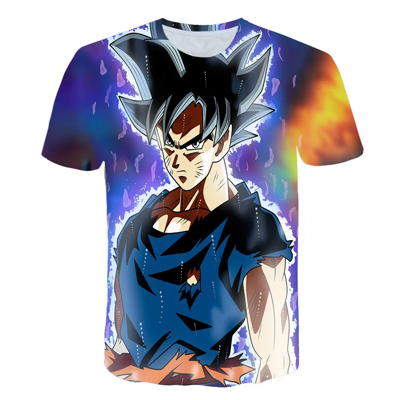 2018 аниме Dragon Ball Z футболка Супер saiyan Гоку Драконий мяч футболки унисекс все