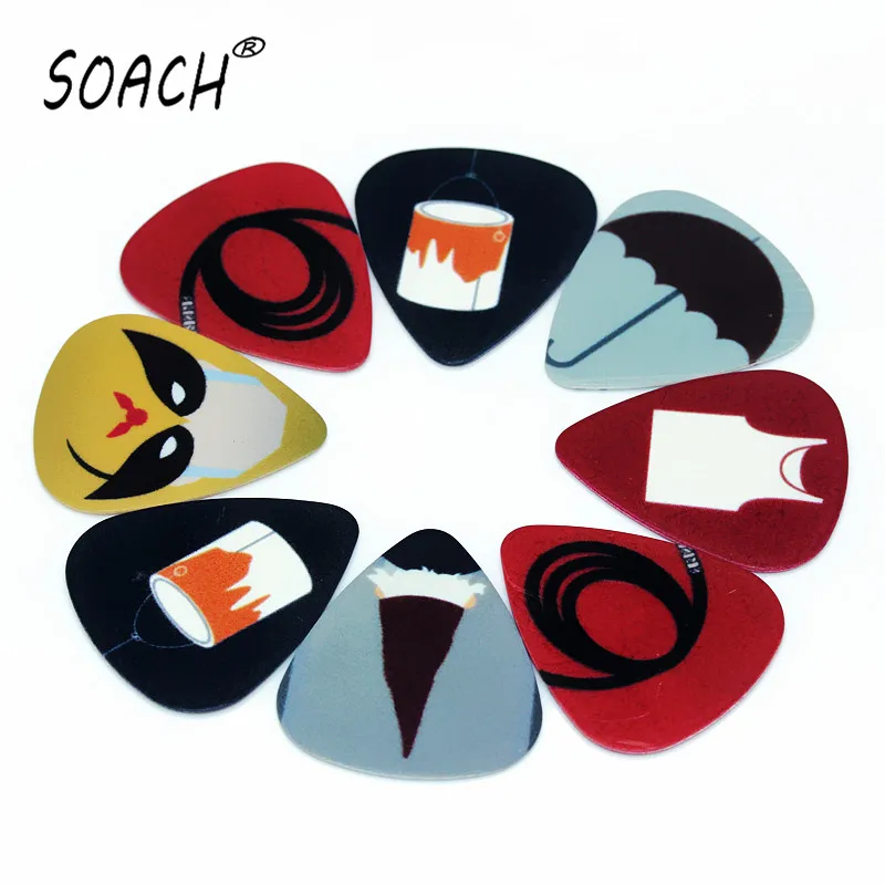 Высококачественные гитарные медиаторы SOACH 10PCS1.0mm две стороны простые