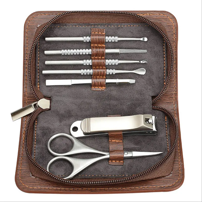 Высокое качество 7 шт. маникюрный набор для ногтей Набор Профессиональный ухода