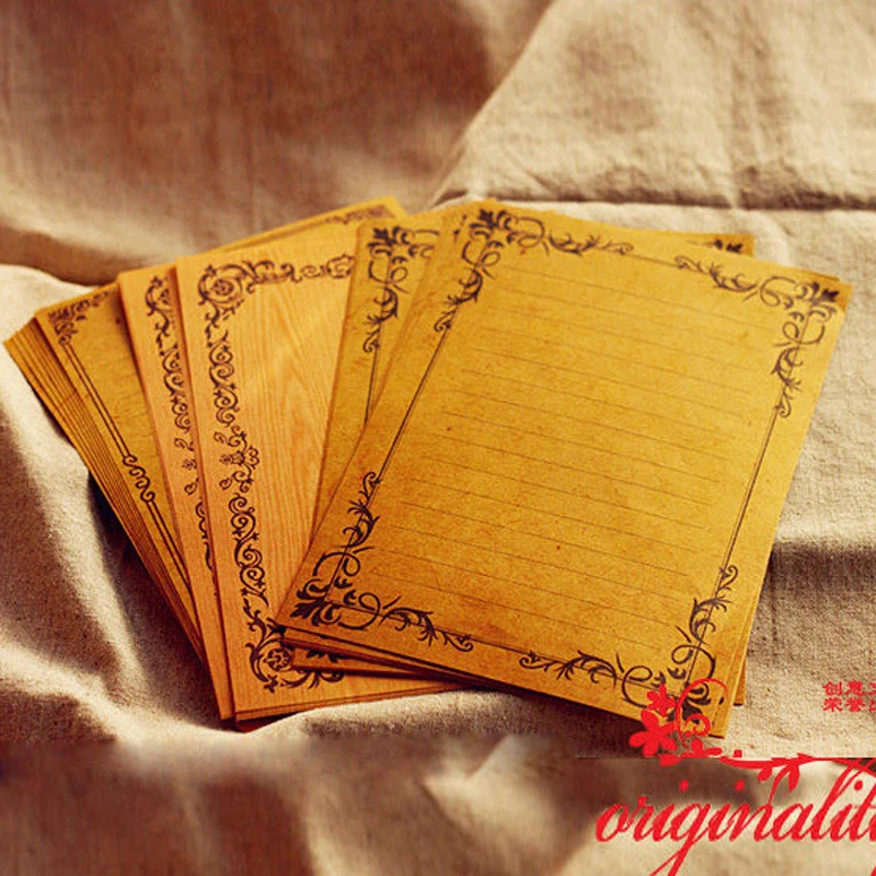 8 шт./партия декоративные кружевные буквы в европейском стиле|letter paper|writing paperkraft