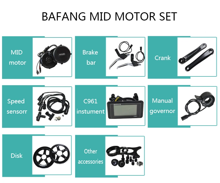 Bafang двигатели для электровелосипедов BBS02 48 в 750 Вт 8fun/bafang мотор BBS02 середине кривошипно двигателя с цветным дисплеем