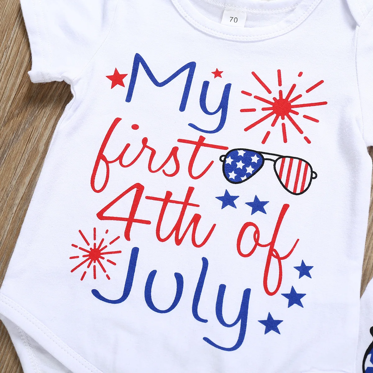 Oklady My First 4 июля США День Независимости детская одежда летний комплект одежды для
