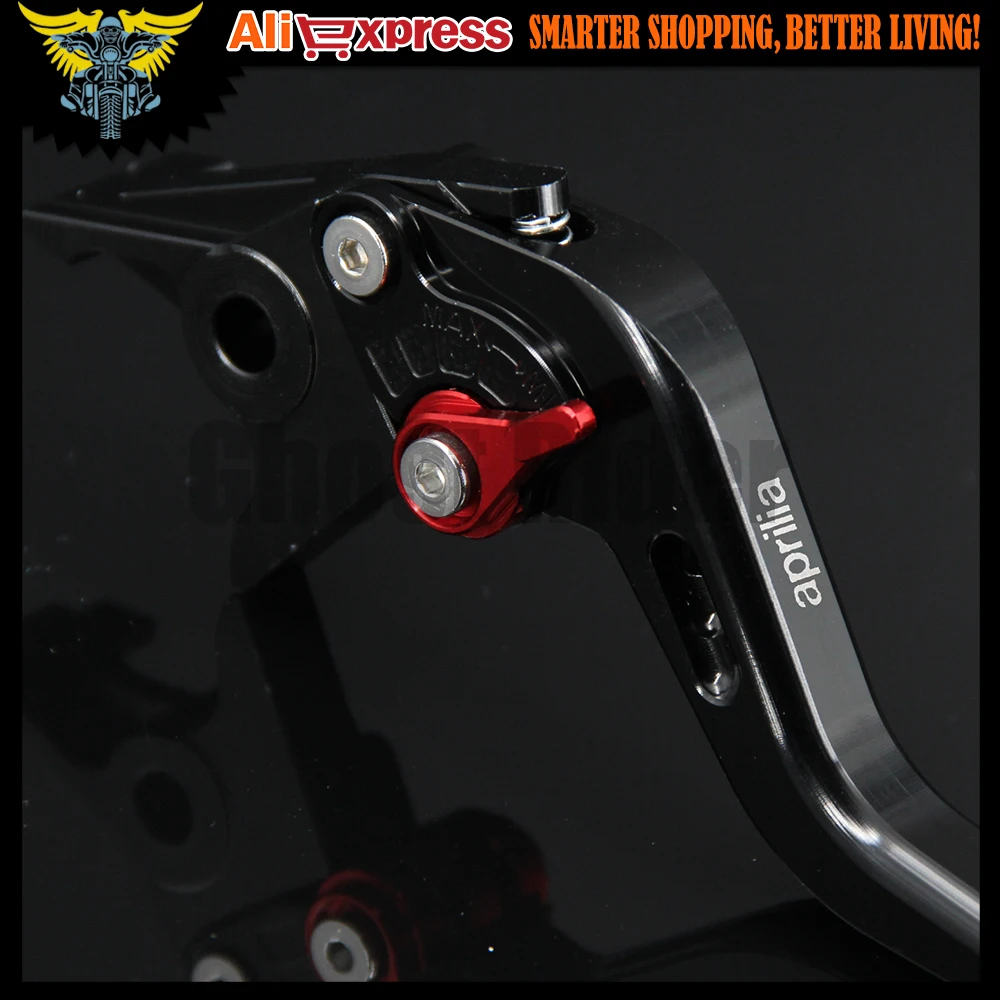 Короткие мотоциклетные рычаги тормоза 8 цветов ЧПУ с двумя пальцами для Aprilia SHIVER /