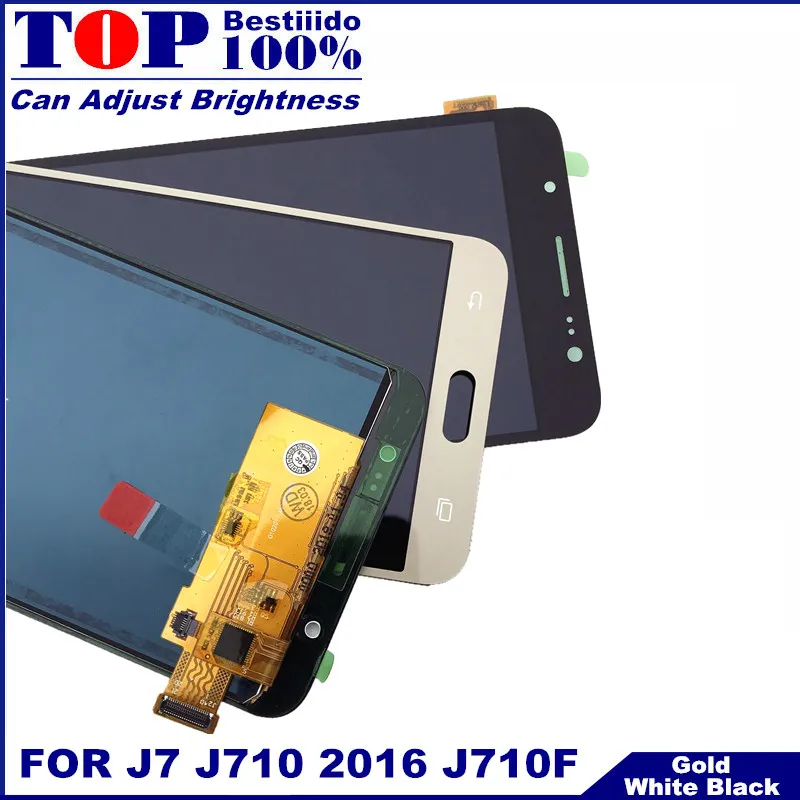 С регулировкой яркости для Samsung Galaxy J7 2016 j710 J710F J710FN дисплей кодирующий