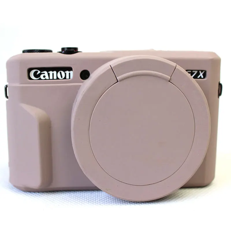 Красивый защитный чехол для Canon G7X Mark 2 II G7X2 G7XII с силиконовой крышкой объектива