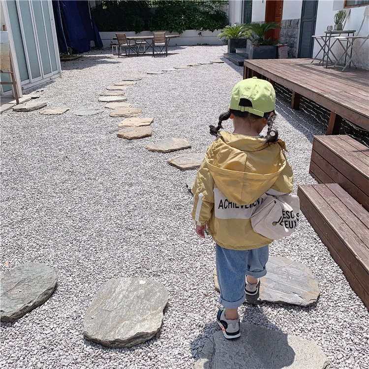 Осенние модные куртки с капюшоном в Корейском стиле пэчворк для мальчиков и