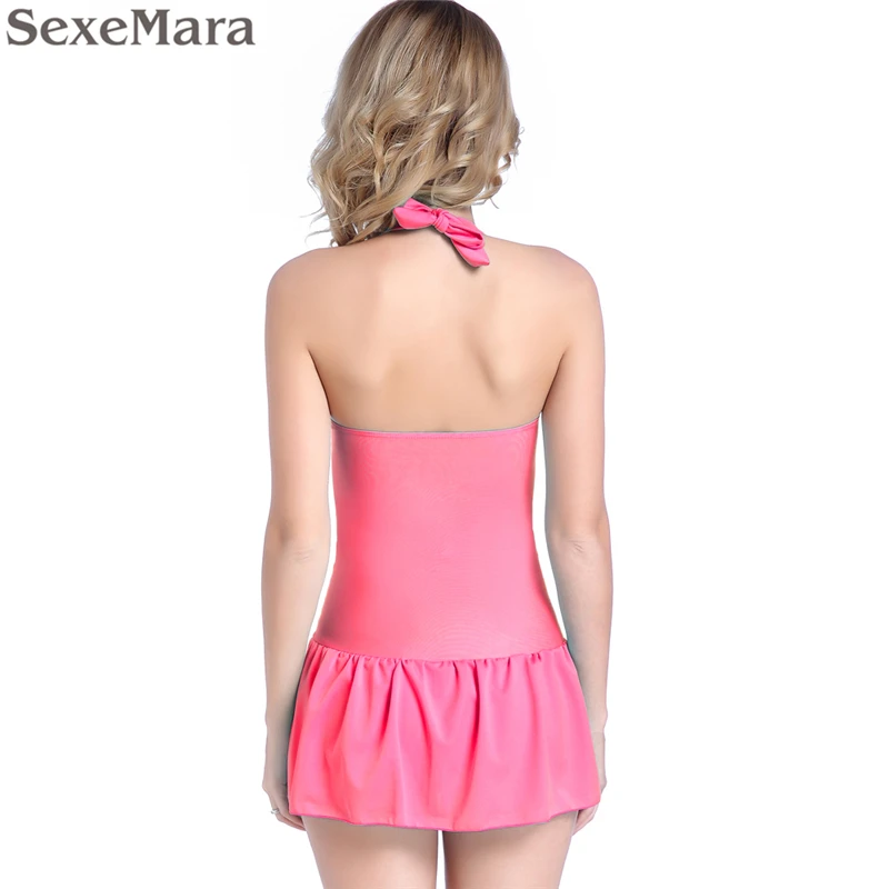 Корейская японская Милая цельная скромная купальная одежда купальник пуш ап для