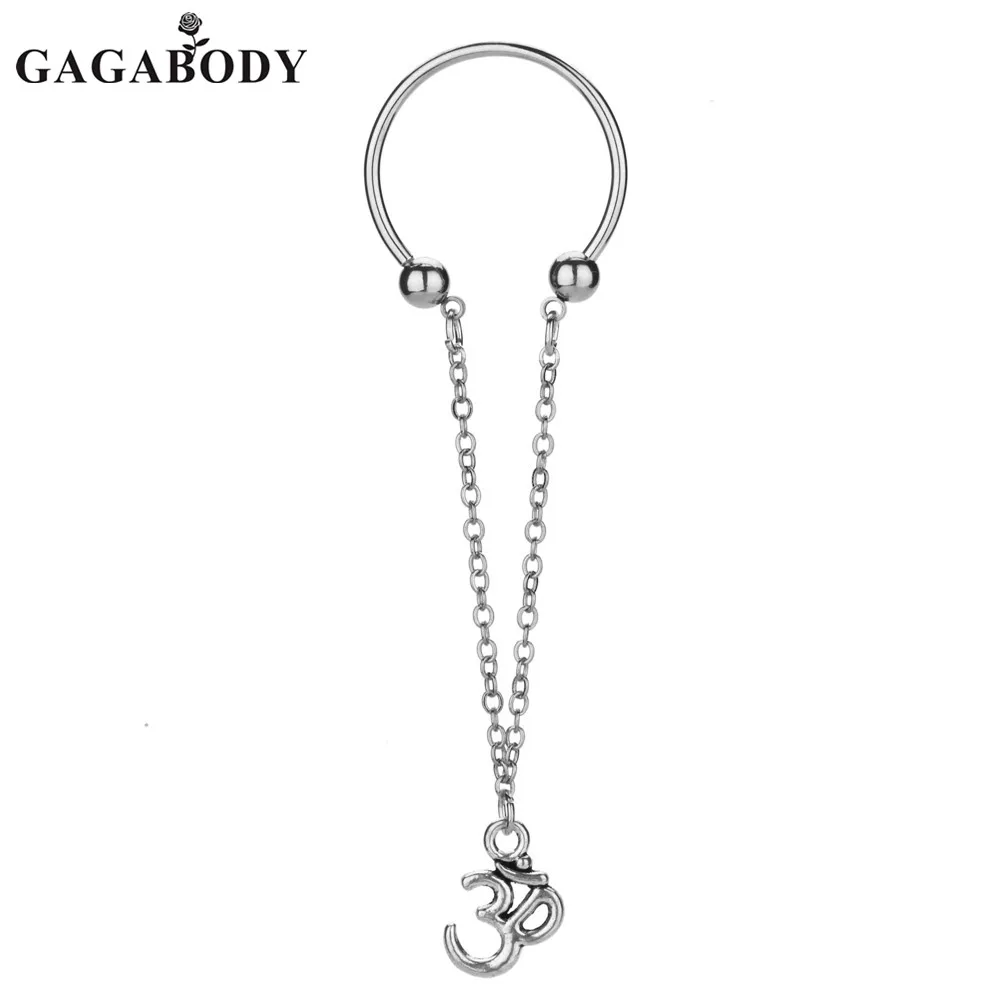 Новые 1 пара длинная цепь хирургическая сталь цветок соска для мужчин ювелирные