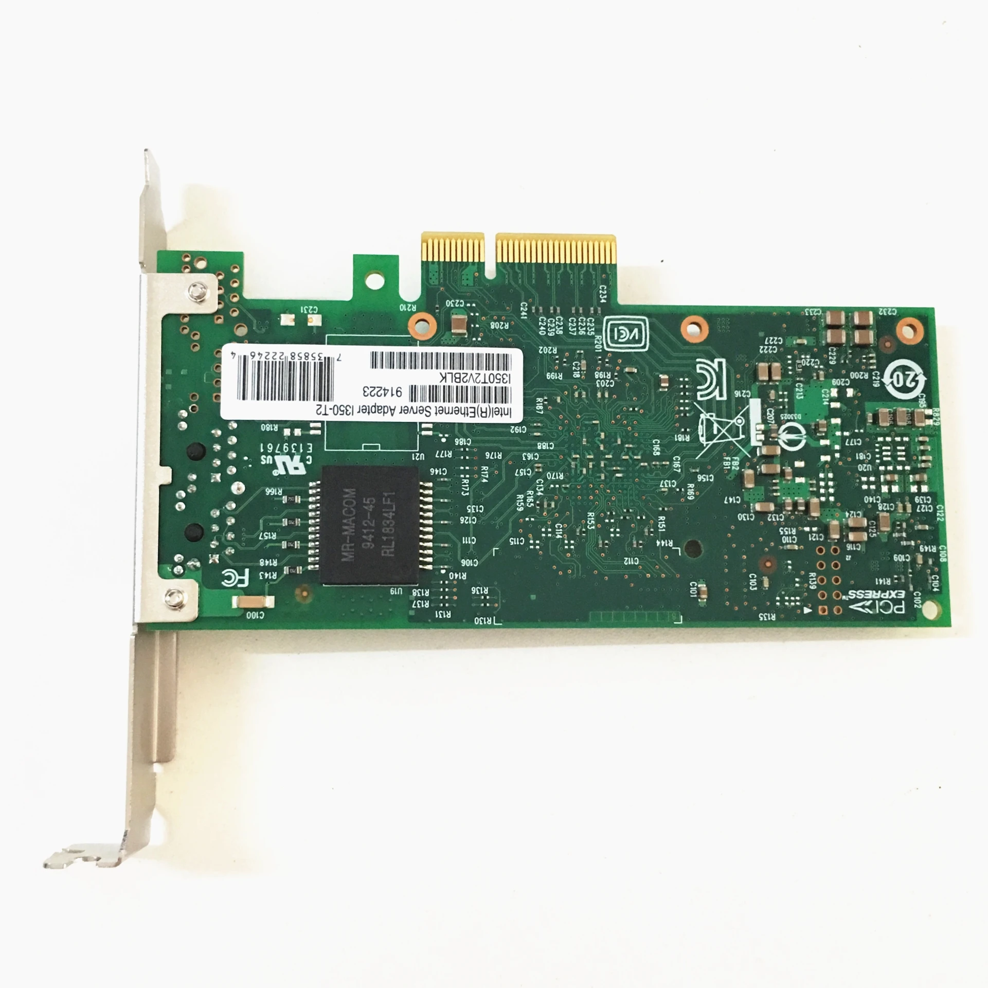 Intel I350-T2 серверный адаптер PCI Express зарядное устройство с двумя портами RJ45 10/100/1000 Мбит/с гигабитный серверный сетевой карты от оригинального производителя в Китае блок