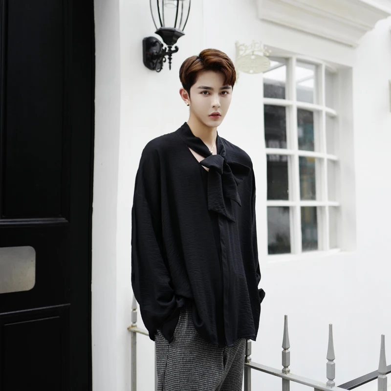 Осень галстук-бабочка свободные французские манжеты Мужская Повседневная