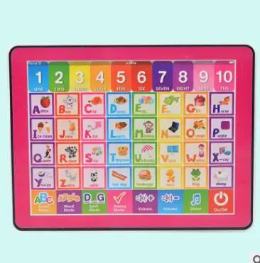 Ypad английская машина для обучения слову, планшет, игрушки для детей, обучающая игрушка Y-Pad, Обучающие Развивающие игрушки для детей b300 - Цвет: red