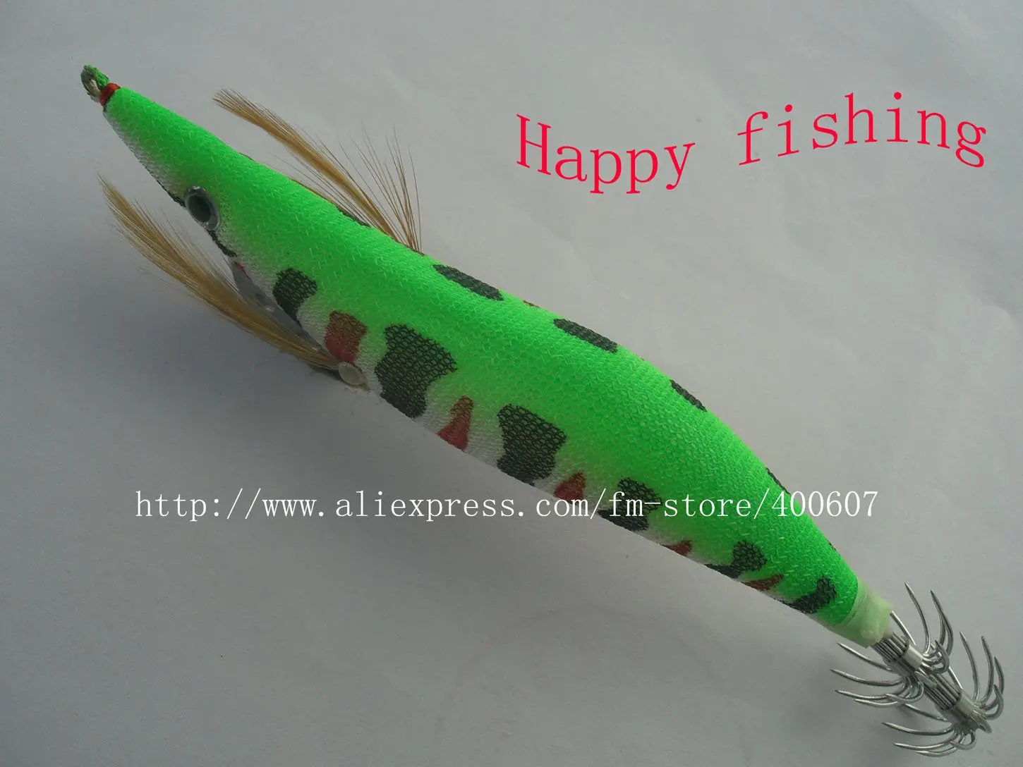 Светящийся головастик для кальмара, деревянная креветка, самая популярная модель "огненный тигр" зеленого цвета. Наслаждайтесь розничным комфортом по оптовой цене.