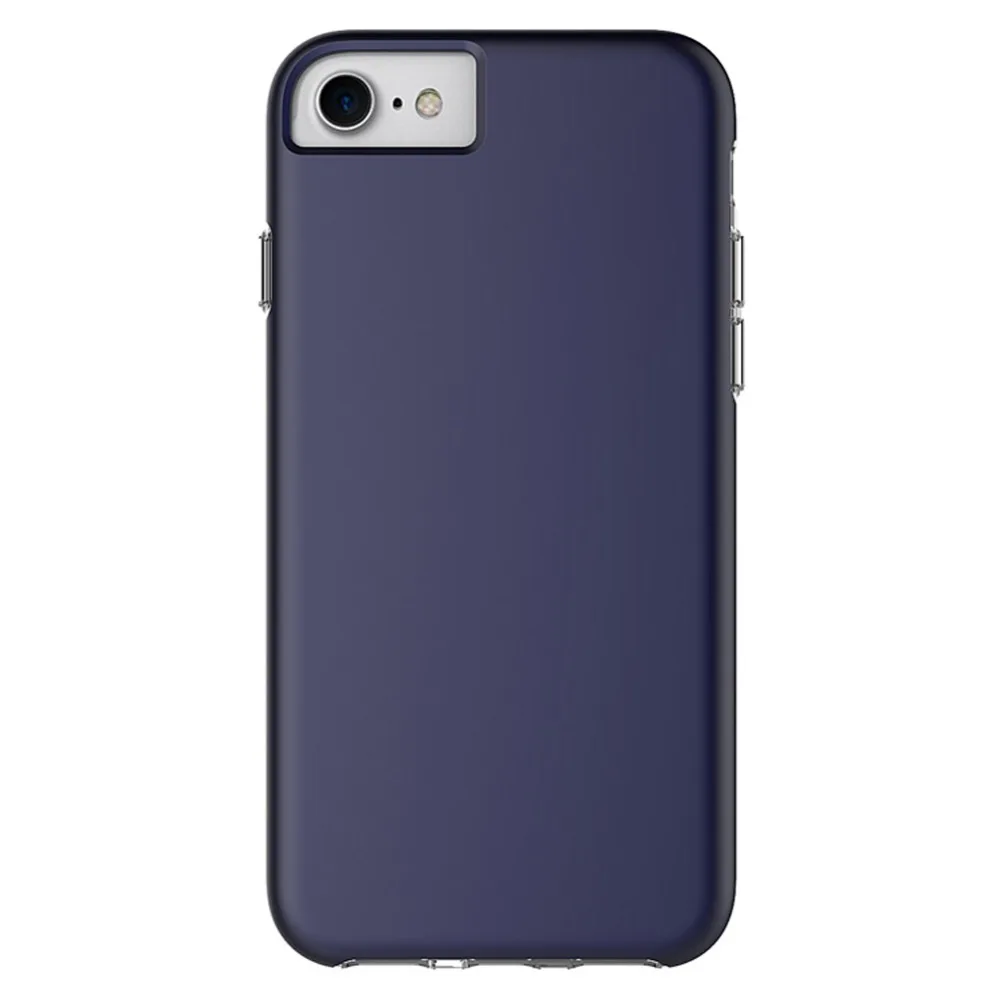 TIPFLY Plating Transparent Bumper Button Phone Fitted Case For Apple iPhone 6 6s 7 8 plus Capa Coque Fundas TPU PC Back Cover |