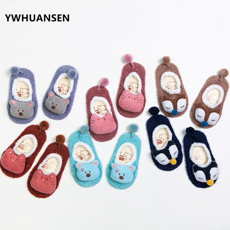 YWHUANSEN зимние носки для девочек детские с героями мультфильмов обувь детей