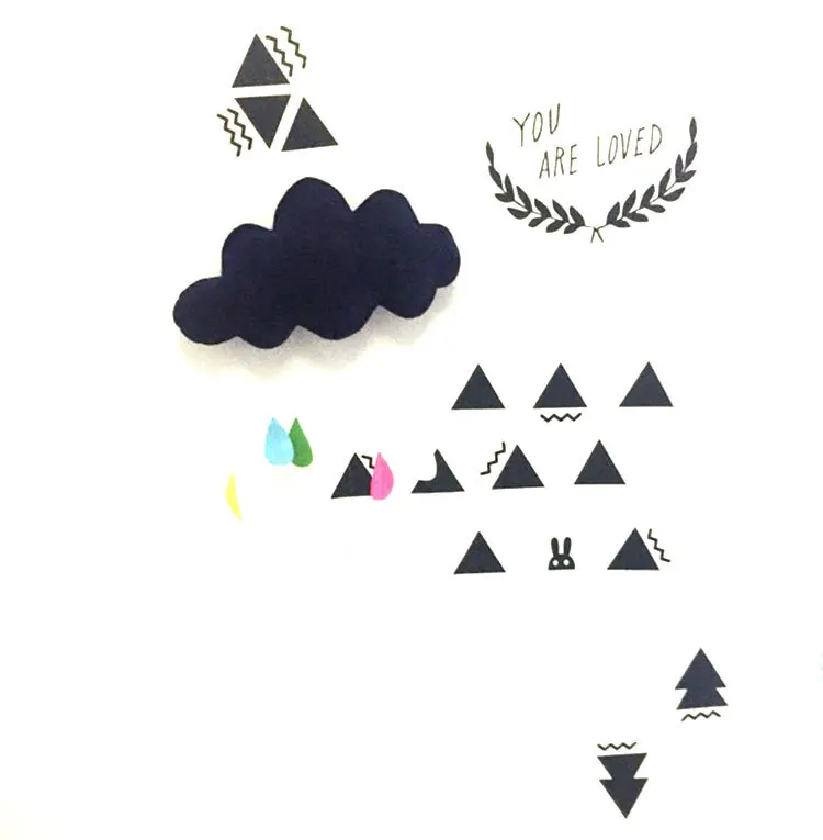 Океанские волны художественная наклейка для домашнего интерьера декоративная