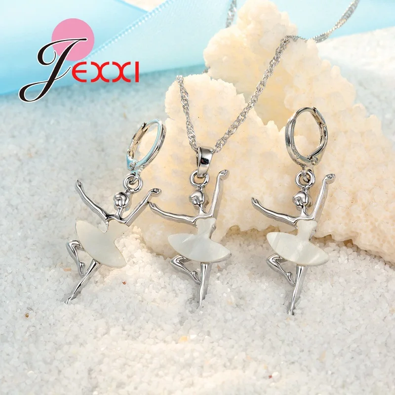 Женский комплект из колье и серёг серебра 925 пробы|jewelry sets|set fashionset women |