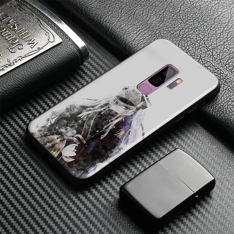 Altair Re creaters аниме закаленное стекло Мягкий силиконовый чехол для телефона samsung Galaxy S7 Edge S8 S9 Plus Note 8 9 10 PLUS
