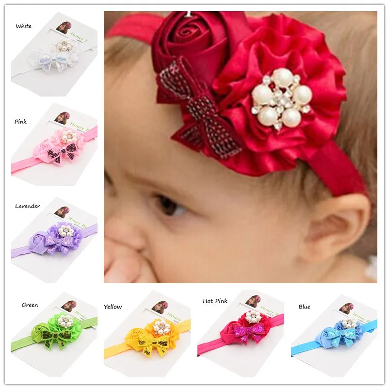 Банты для волос с блестками 1 шт.|newborn headband|baptism headbandsflower headband |