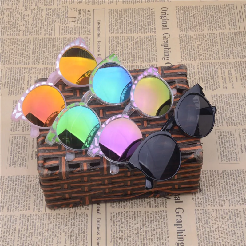 

LATASHA High Quality 2018 Kids Sunglasses Brand Baby Girls Sunglass Children Glasses UV400 Goggles Eyewear Clear Pink Sunglasse