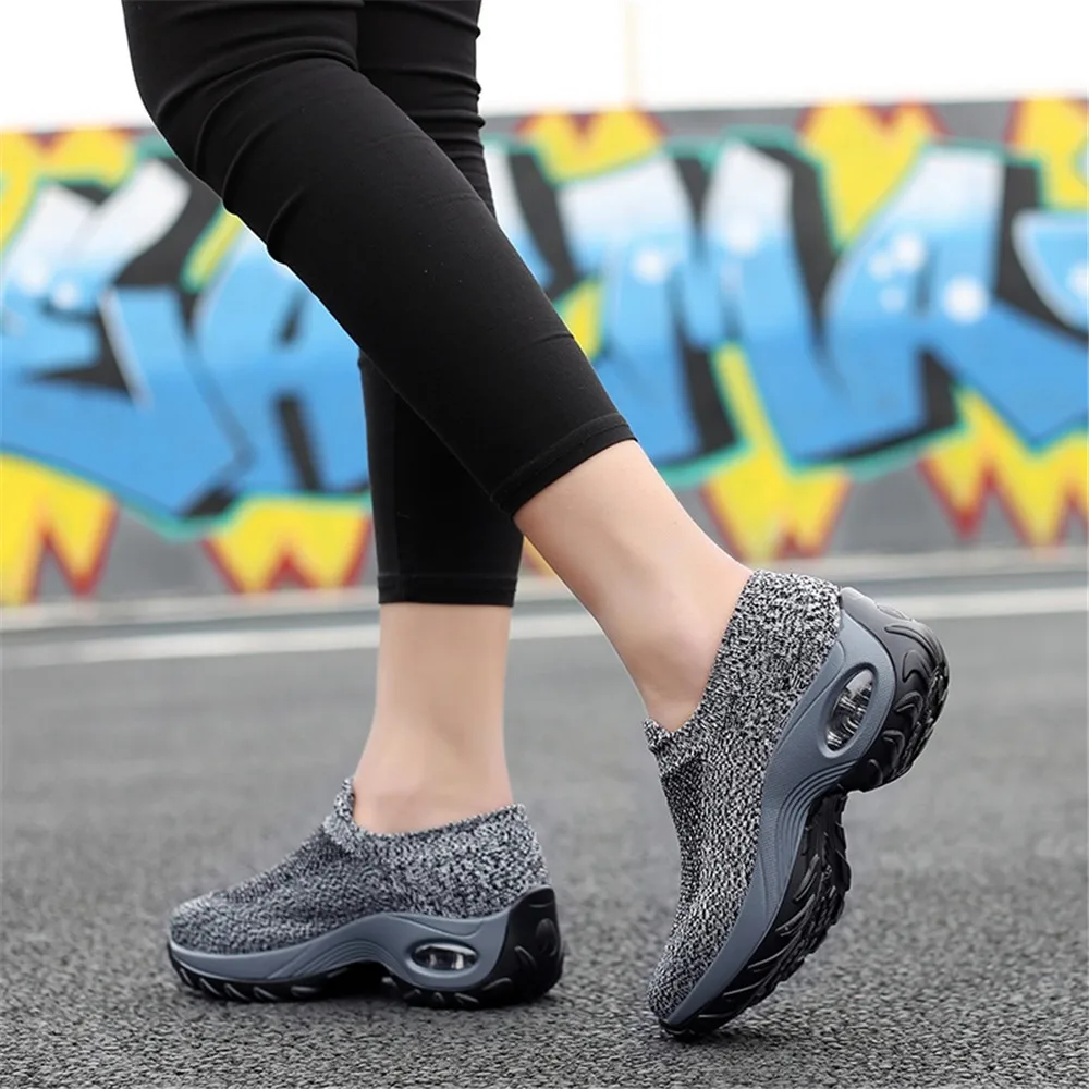 Кроссовки женские кроссовки на платформе Повседневная дышащая женская обувь из