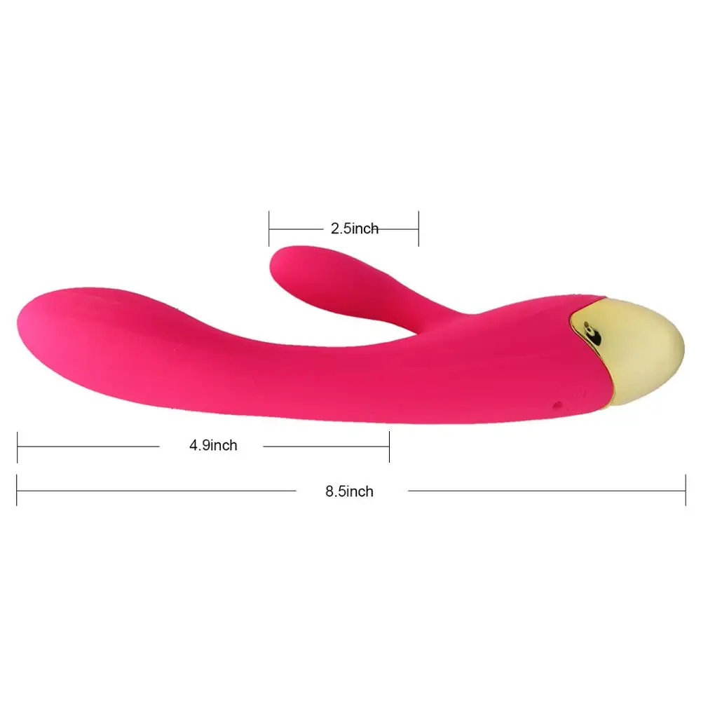 G Spot Дилдо кролик вибратор для женщин двойная вибрация водонепроницаемый