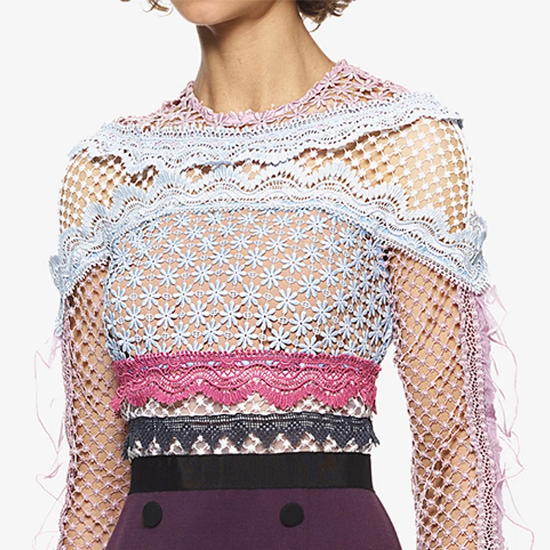 Дизайнерское женское платье Автопортрет DALMAZZO подиумное осеннее мини с длинным