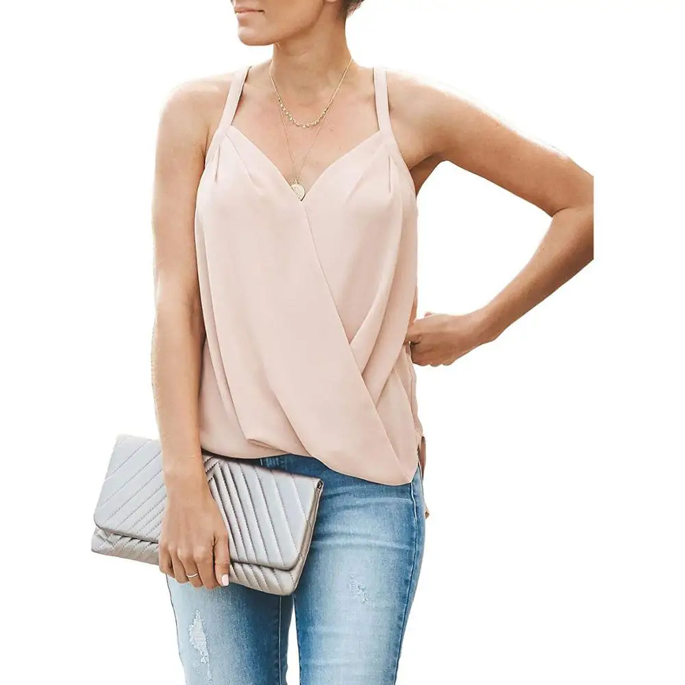 Пикантная шифоновая кофта BKMGC 2019 оригинальный дизайн топы без рукавов женская