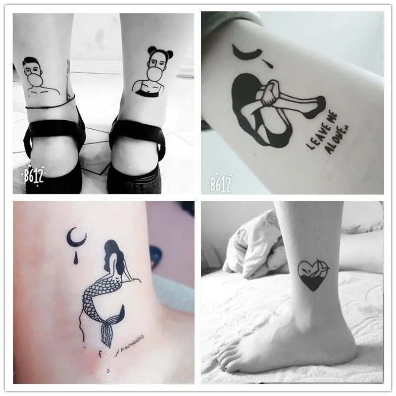 

100pcs a set of diablo series waterproof tattoos stick men and women style couples tattoo stick personality small fresh tattoo
