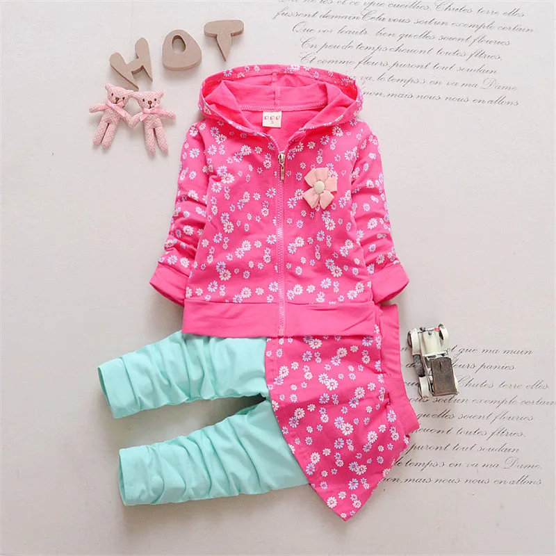 Комплект из 2 предметов для девочек кардиган + юбка-брюки спортивный костюм с