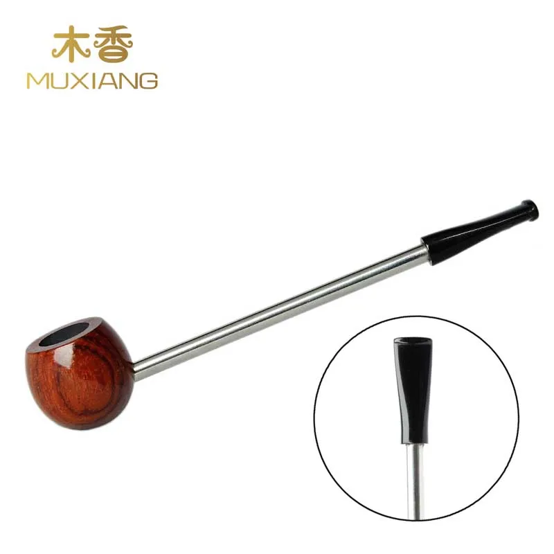 

RU-MUXIANG Long Straight Shank Popeye Type Rosewood Mini Tobacco Pipe Cigarettes Pipe Portable Beginner Smoking Pipe ad0071
