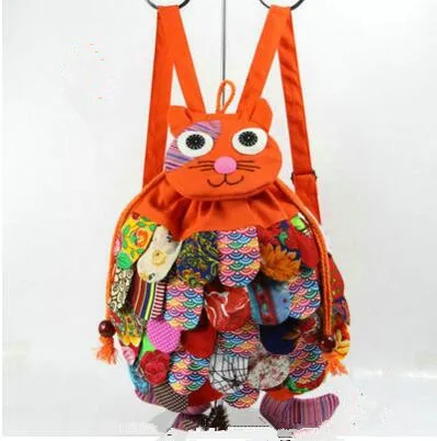 

Fashion Animal Appliques National Kids Preppy Style Backpacks!Nice Embossing Appliques Girl backruck Hot Children Gift backrack