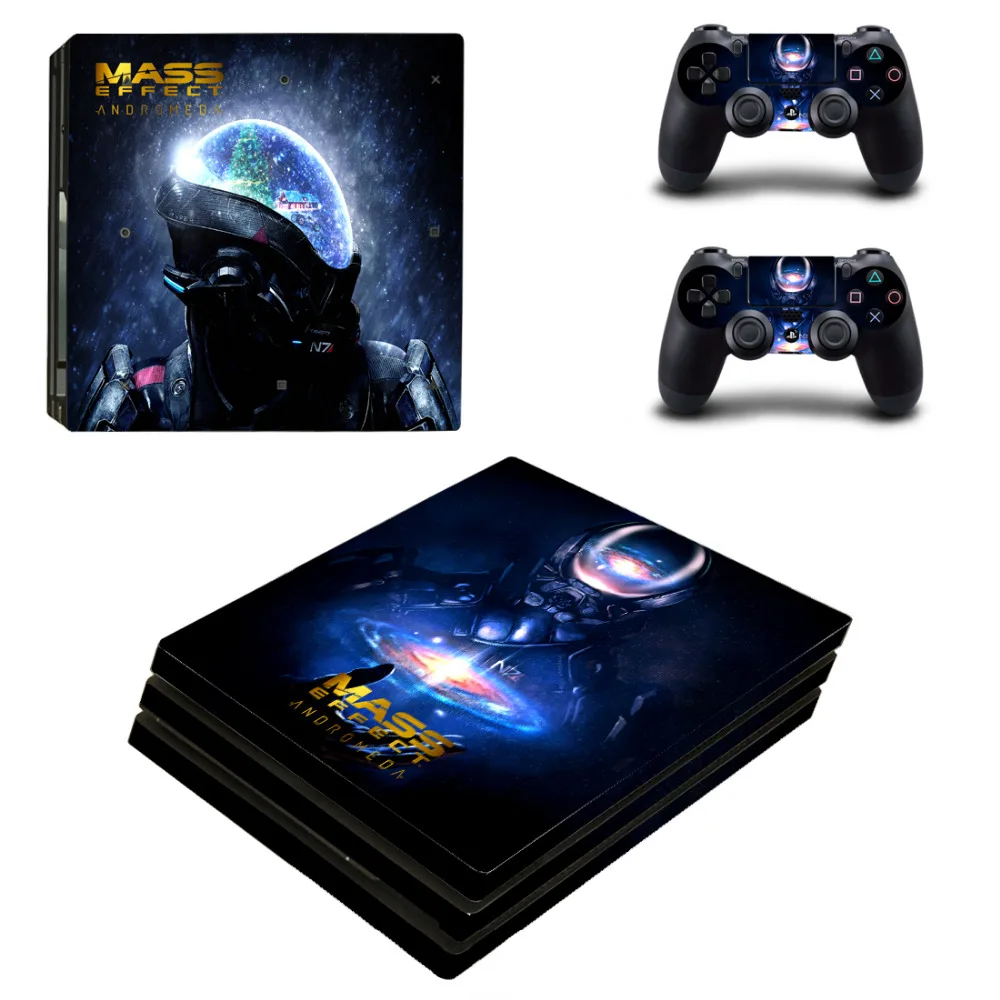 Mass Effect Андромеда PS4 Pro переводная картинка наклейка для Sony PlayStation 4 консоли и 2