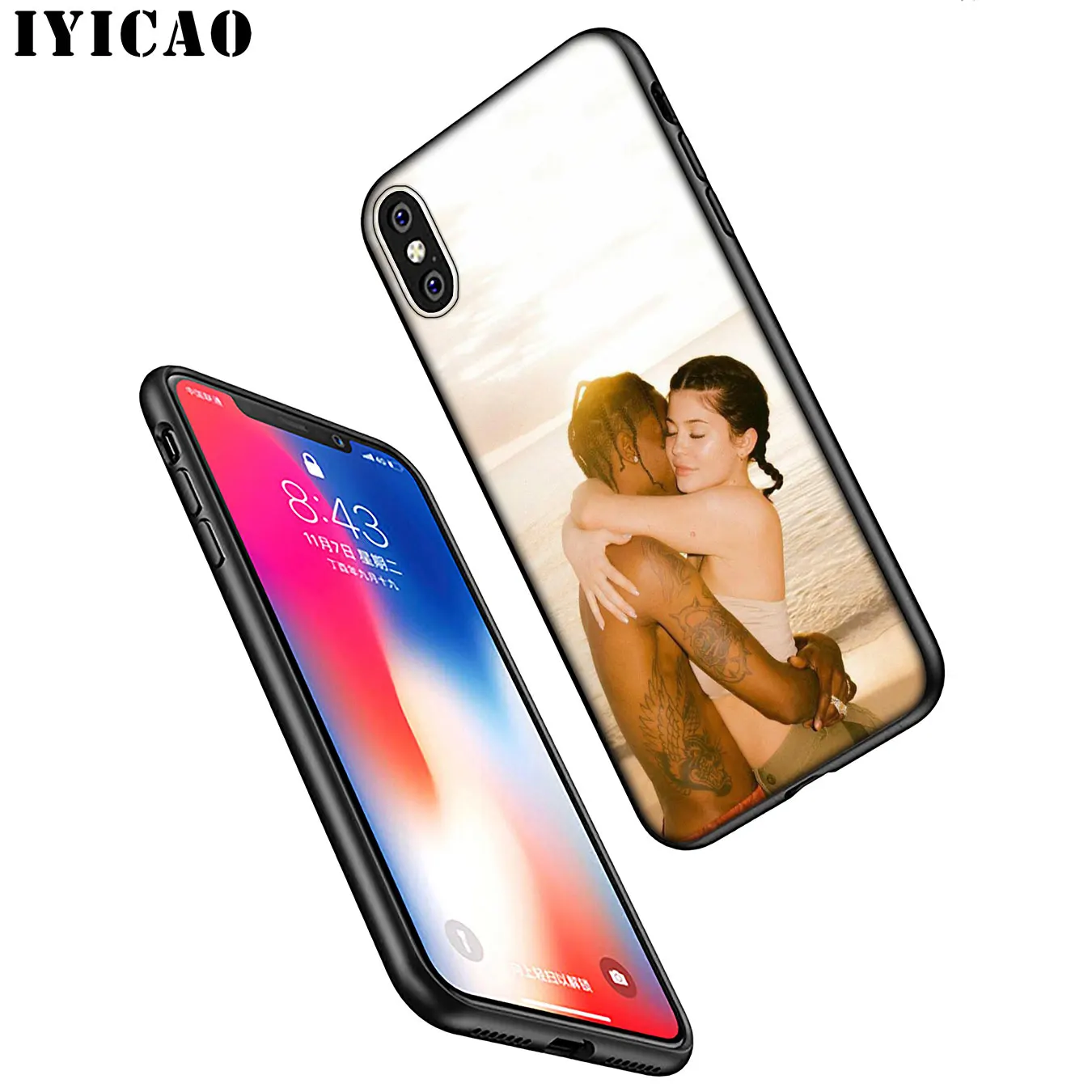 IYICAO Travis Scott Soft Silicone Phone Case for iPhone XR X XS 11 Pro Max 6 6S 7 8 Plus 5 5S SE TPU Black Cover |