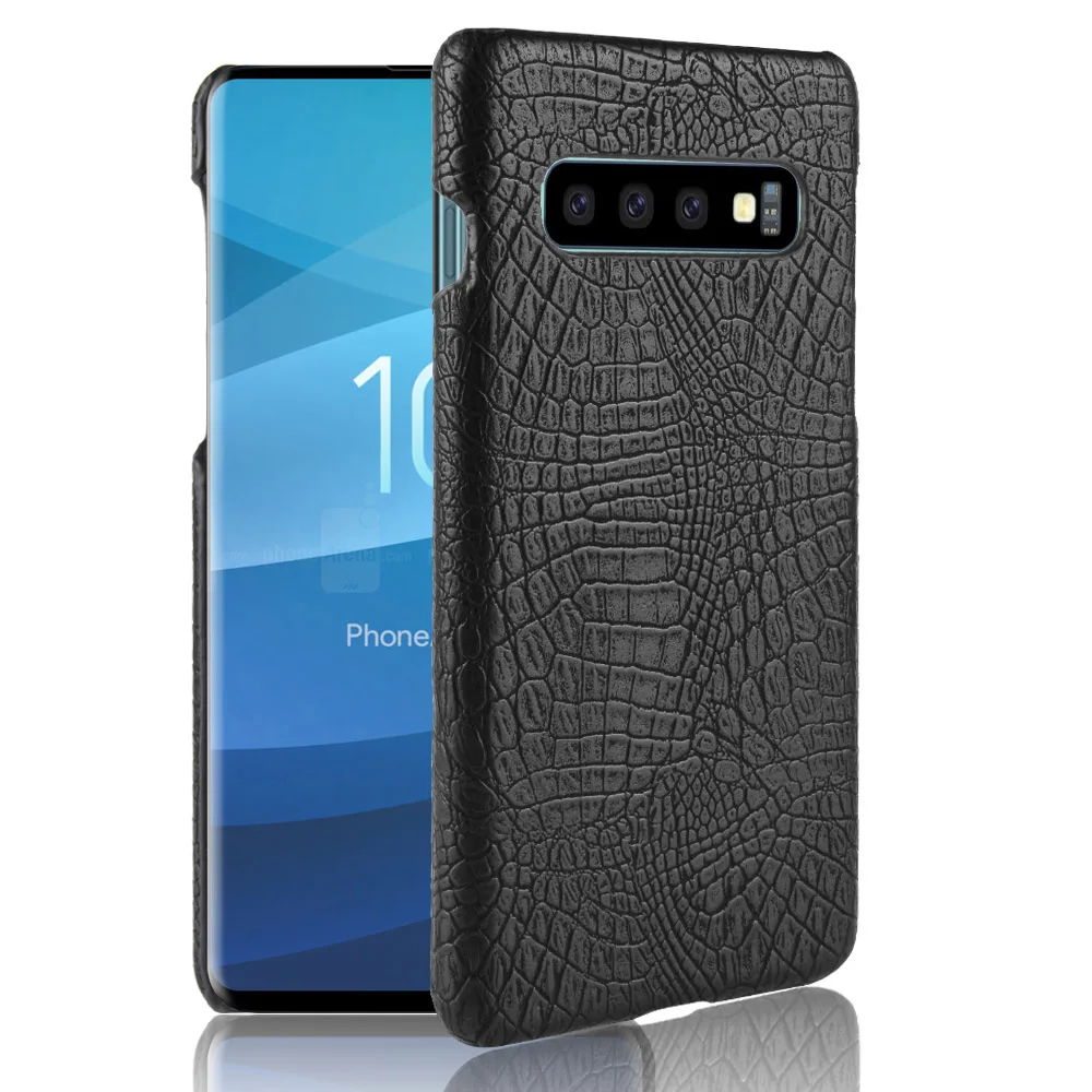 Чехлы для телефонов Samsung Galaxy S 6 7 8 9 10 edge plus с текстурой крокодила задняя крышка из