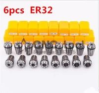 hot 6pcsset 6 size er32 precison spring collet chuck choose from 3mm 20mm for cnc machine lathe accessories