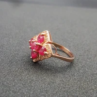 925 sterling natural ruby ring opening ring fashion gifts can be customized to circle