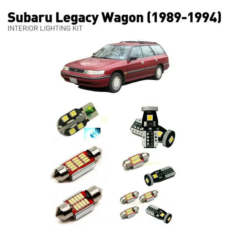 

Led interior lights For Subaru legacy wagon 1989-1994 11pc Led Lights For Cars lighting kit automotive bulbs Canbus